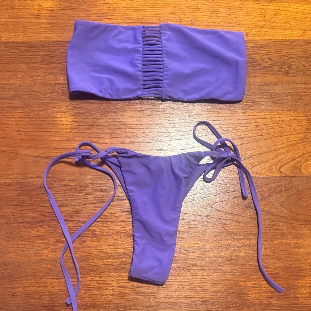 Mikoh Purple Bikini Set